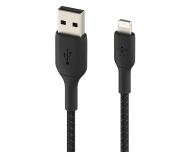 BELKIN Kabel Braided USB- Lightning 2m czarne CAA002bt2MBK - 1330468 - zdjęcie 2
